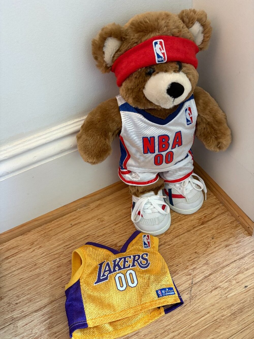 Build A Bear NBA Basketball Plush Stuffed Animal Bear Jersey Shorts Shoes 2013